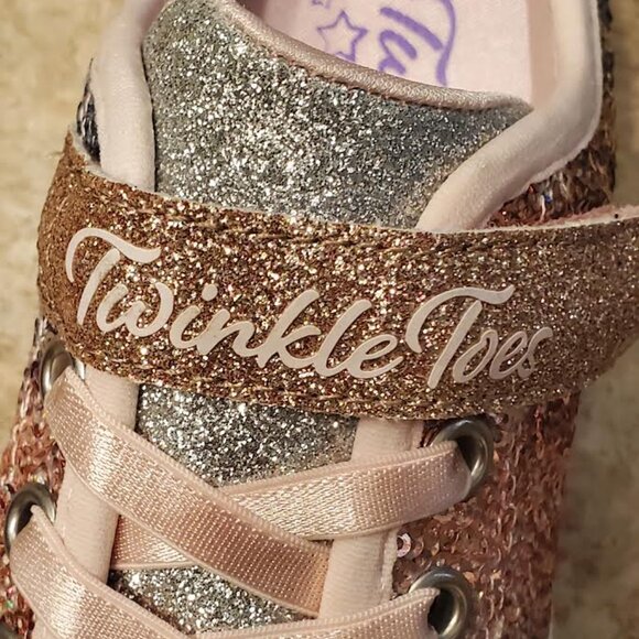 Twinkle Toes-Light Up Twinkle Sparks- Sequin Flash-Girls Size 11 - Picture 5 of 9